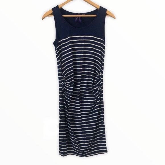 Seraphone Striped Sleeveless Maternity Dress - Picture 8 of 9